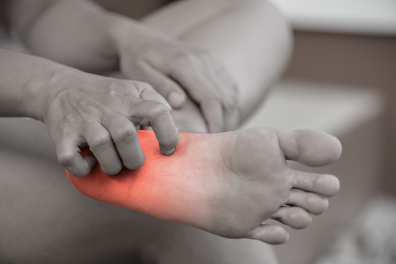 Neuropathy symptoms in the foot